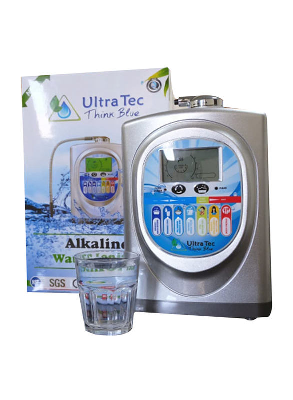 Ultra Tec Water Treatment LLC Alkaline Water Ionizer Filtration System, White/Silver