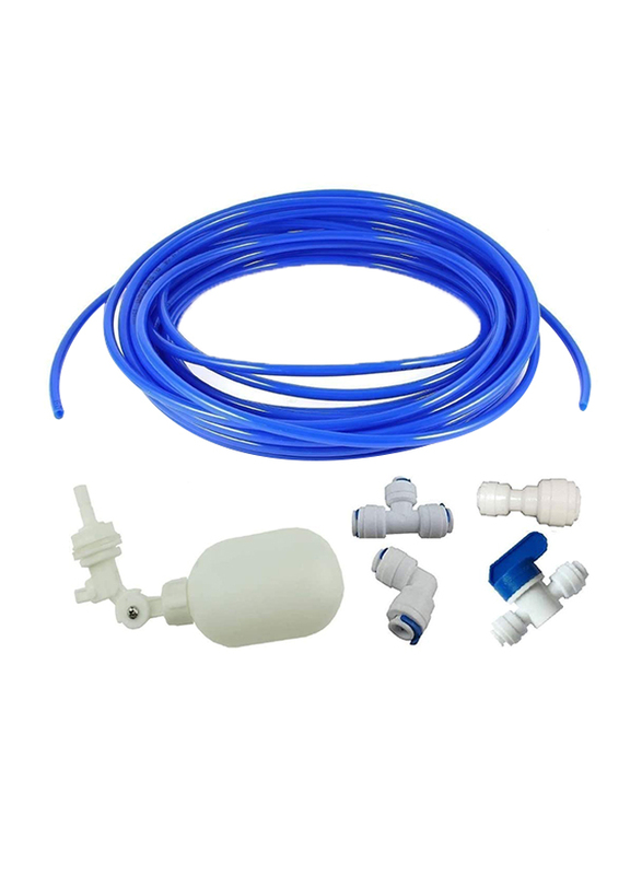 Lemoy Tube Float Valve Assembly for Ro System, Blue/White