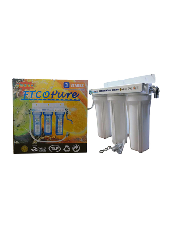 Drinking Water Filtration System Water Purifier, White