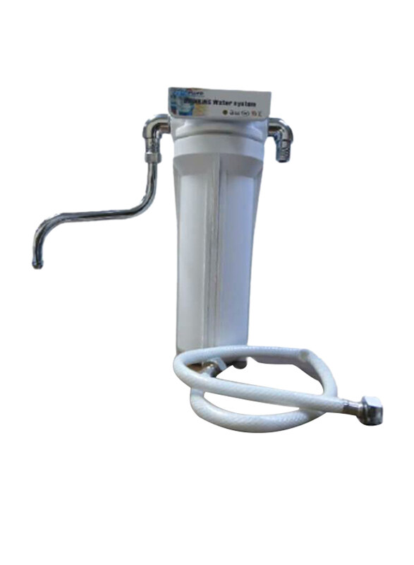 

Generic Single Stage Drinking Water Filter with Tap and Connector, White
