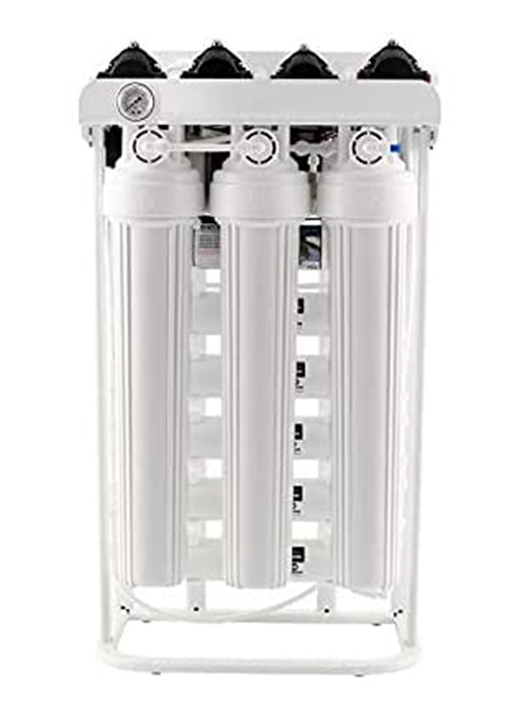 400 GPD Commercial RO Purifier Water Filtration System with Booster Pumps, White