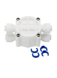 Digiten Self Shut Off Valve with Corrosion Quick Connect Fittings, White