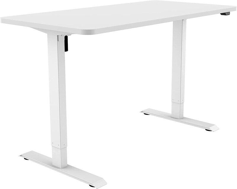 

Mahmayi Wood Rectangular Standing Desk without USB Charging Ports, White