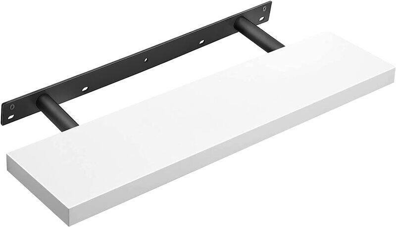 

Mahmayi Floating Shelf, Wall Shelf for Photos, Decorations, in Living Room, Kitchen, Hallway, Bedroom, Bathroom, White LWS28WT