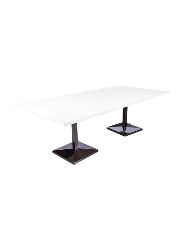 Mahmayi Ristoran 500PE-240 8 Seater Square Modular Pantry Table, White