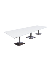 Mahmayi Barra 500PE-360 12 Seater Square Modular Bar Table, White