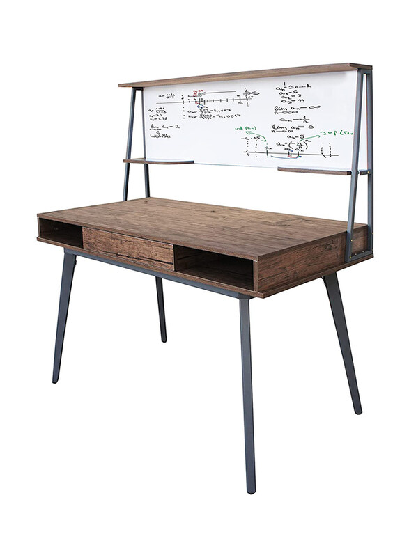 Mahmayi Ultimate CT 3610 Modern Computer Study Desk with Open Shelves, Brown