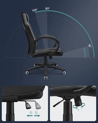 Mahmayi Songmics Black Obg56B New Era Gaming Chairs for Playstation, Office, Gaming Station, Home, Study Room