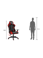 Mahmayi B88 High Back Ergonomic Swivel Gaming Chair, Red/Black