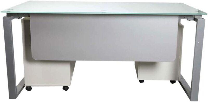 

Mahmayi Executive Modern Workstation Desk, White