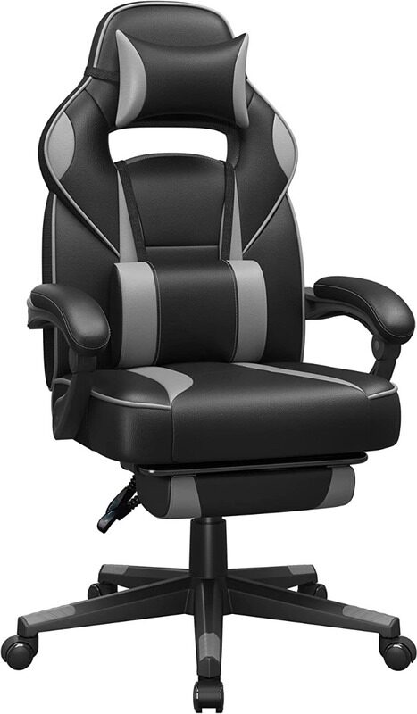 

Mahmayi Songmics Black and Grey OBG073B03 Stylish Gaming Chairs for Playstation, Office, Gaming Station, Home, Study Room