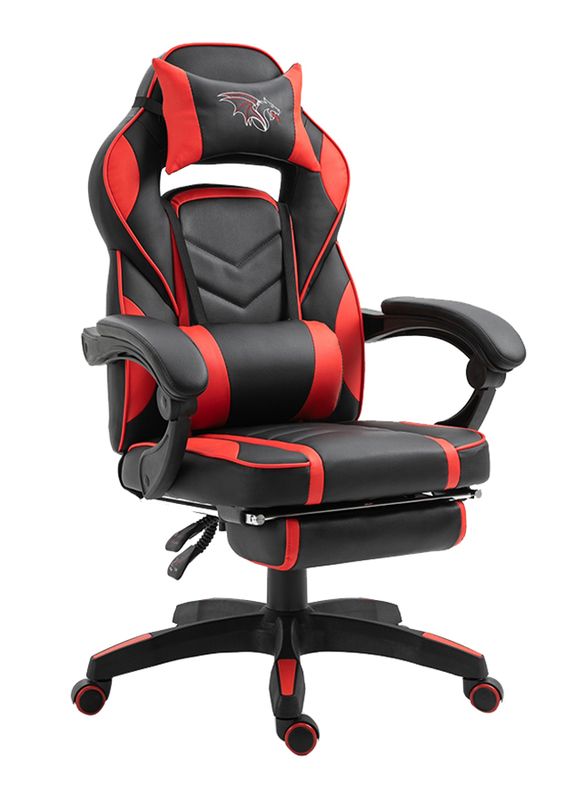 Mahmayi High Back PU Leatherette Gaming Chair, Red/Black