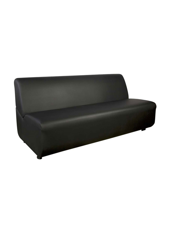 Mahmayi Coco Seater Soft Custom Sofa, Three Seater, Black