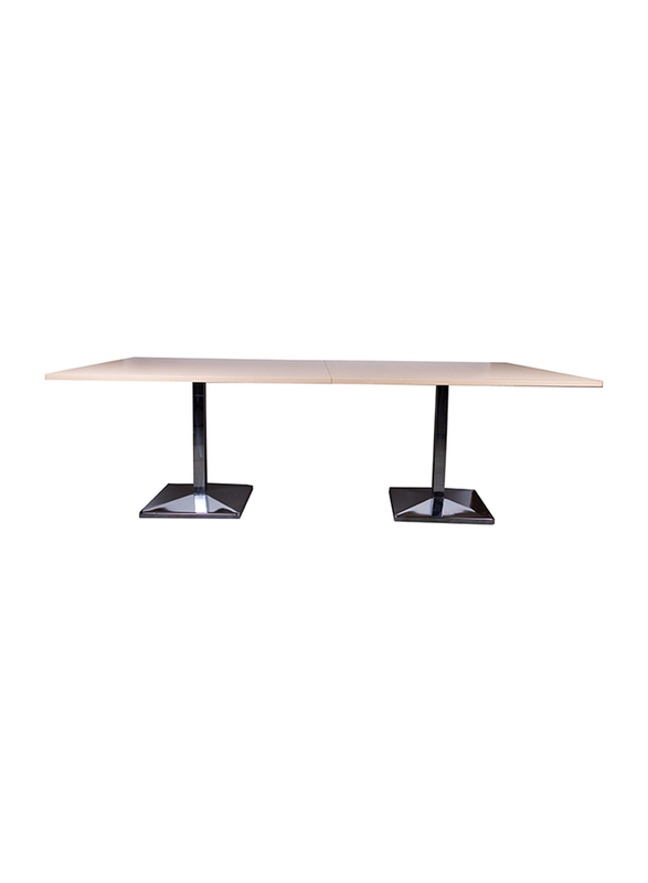 Mahmayi Ristoran 500PE-240 8 Seater Square Modular Pantry Table, Oak Beige