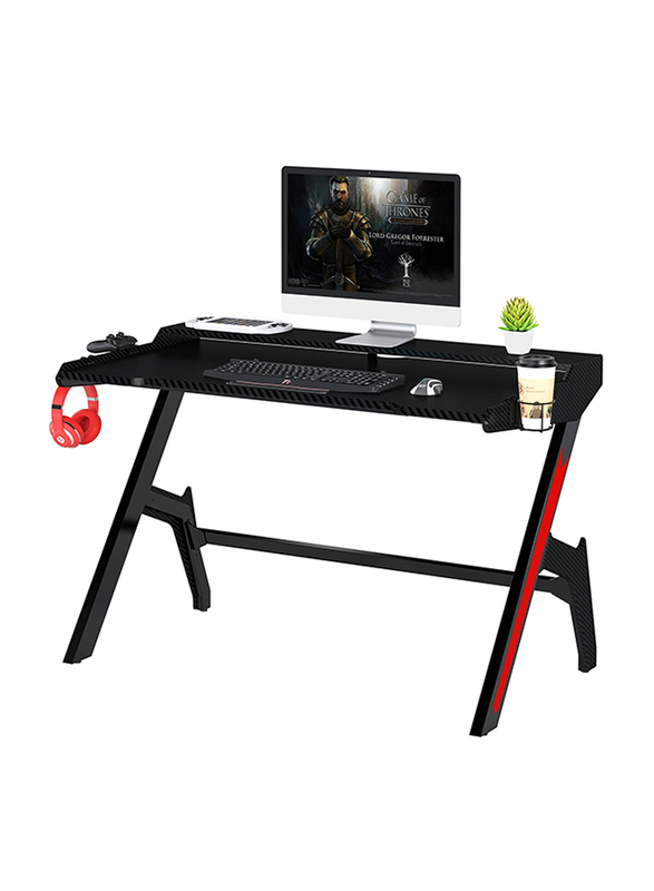 Mahmayi Ultimate GT007 Modern Gaming Table, Black/Red