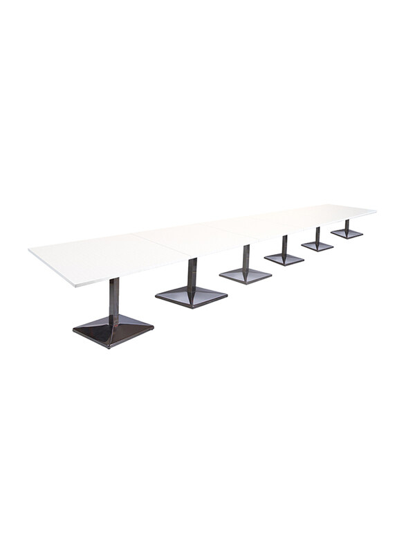 

Mahmayi Ristoran 500PE-720 24 Seater Square Modular Pantry Table, White