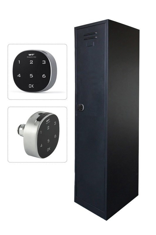 خزانة باب واحدة حديثة باللون الأسود من Mahmayi مع قفل رقمي ، جهاز أمان كامل ، خزانة باب الخصوصية ، المستندات ، النقدية ، سلامة المجوهرات للمنزل ، المرآب ، الفندق ، المكتب (38 × 46 × 183 سم)