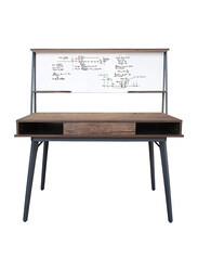 Mahmayi Ultimate CT 3610 Modern Computer Study Desk with Open Shelves, Brown