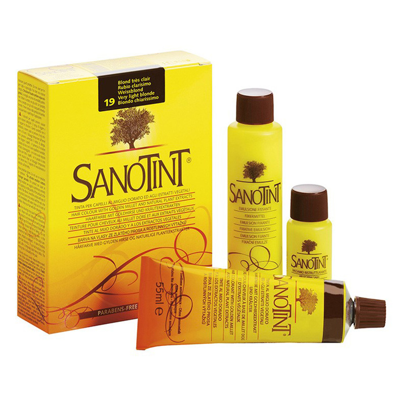 Sanotint Classic Hair Color Very Light Blonde 19 - Natural Permanent Hair Dye, 125 ml