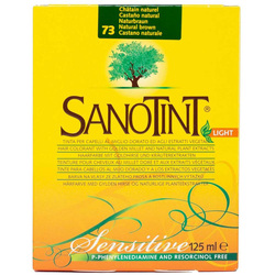 Sanotint Sensitive Hair Color Natural Brown 73 - Natural Permanent Hair Dye, 125 ml