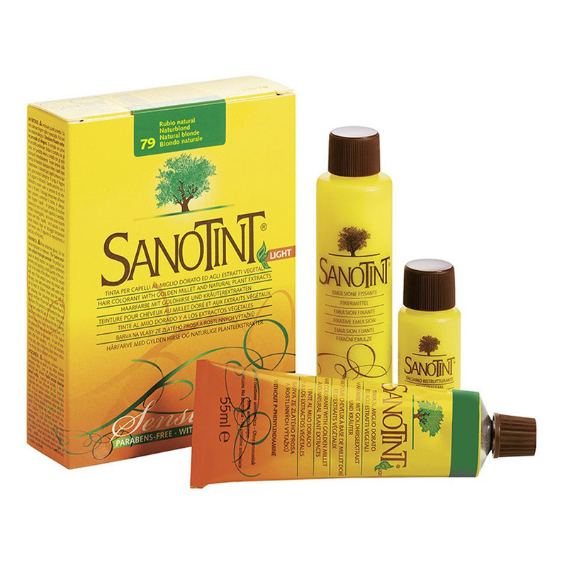 Sanotint Sensitive Hair Color Natural Blonde 79 - Natural Permanent Hair Dye, 125 ml