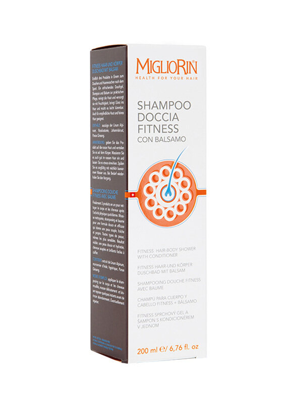 

Migliorin Doccia Fitness Hair-Body Shower with Conditioner Shampoo for All Hair Types, 200ml