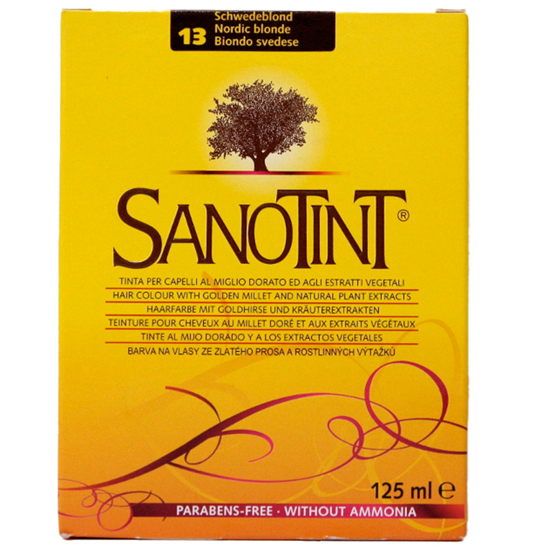 Sanotint Classic Hair Color Nordic Blonde 13 - Natural Permanent Hair Dye, 125 ml