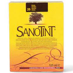 Sanotint Classic Hair Color Moka 25 - Natural Permanent Hair Dye, 125 ml