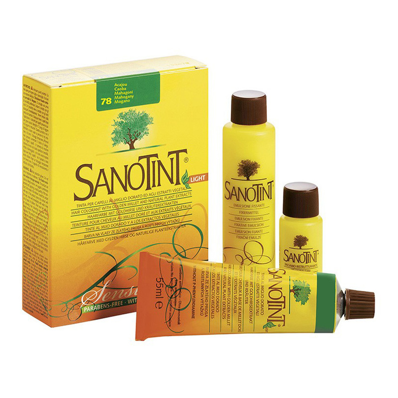 Sanotint Sensitive Hair Color Mahagony 78 - Natural Permanent Hair Dye, 125 ml