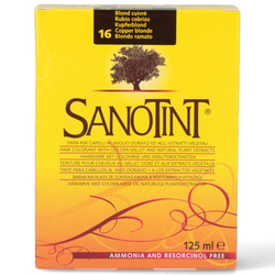 Sanotint Classic Hair Color Copper Blonde 16 - Natural Permanent Hair Dye, 125 ml