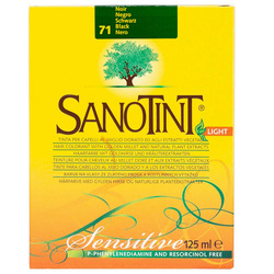 Sanotint Sensitive Hair Color Black 71 - Natural Permanent Hair Dye, 125 ml