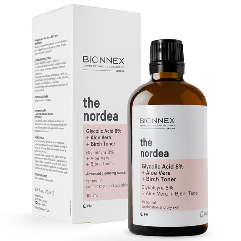 

Bionnex THE NORDEA GLYCOLIC ACID 8% + ALOE VERA + BIRCH TONER