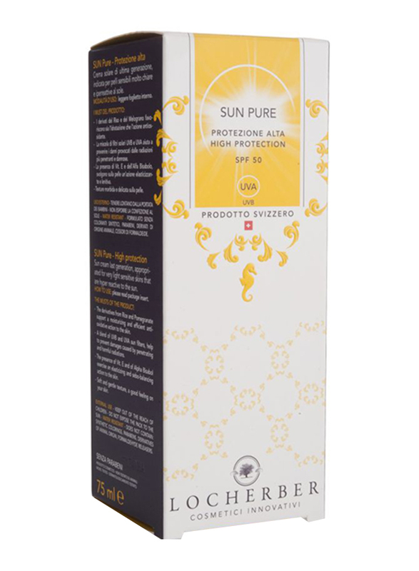 Locherber Sun Pure High Protection SPF 50 Cream, 75ml