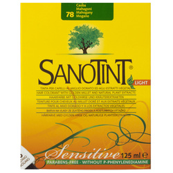 Sanotint Sensitive Hair Color Mahagony 78 - Natural Permanent Hair Dye, 125 ml