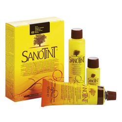 Sanotint Classic Hair Color Black Brown 02 - Natural Permanent Hair Dye, 125 ml