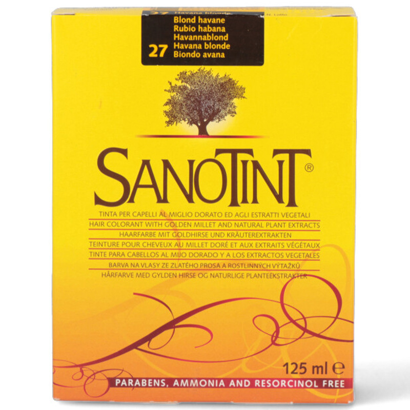 Sanotint Classic Hair Color Havana Blonde 27 - Natural Permanent Hair Dye, 125 ml