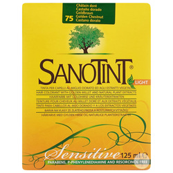 Sanotint Sensitive Hair Color Golden Chestnut 75 - Natural Permanent Hair Dye, 125 ml