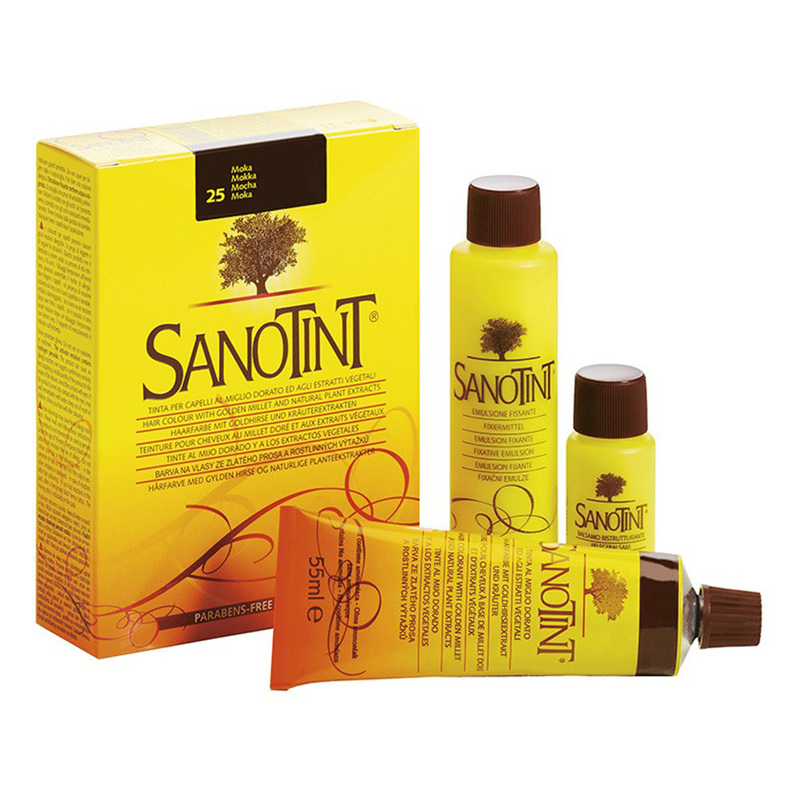 Sanotint Classic Hair Color Moka 25 - Natural Permanent Hair Dye, 125 ml