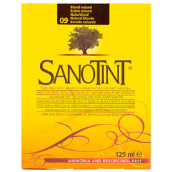 Sanotint Classic Hair Color Natural Blonde 09 - Natural Permanent Hair Dye, 125 ml