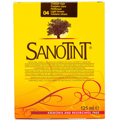 Sanotint Classic Hair Color Light Brown 04 - Natural Permanent Hair Dye, 125 ml