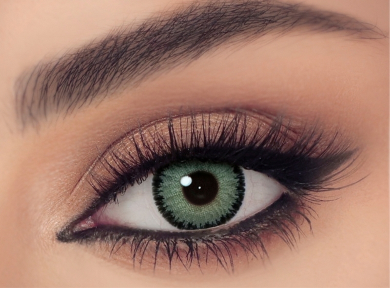 Celena Colored Contact Lenses - Glam Green, 3 Month Use