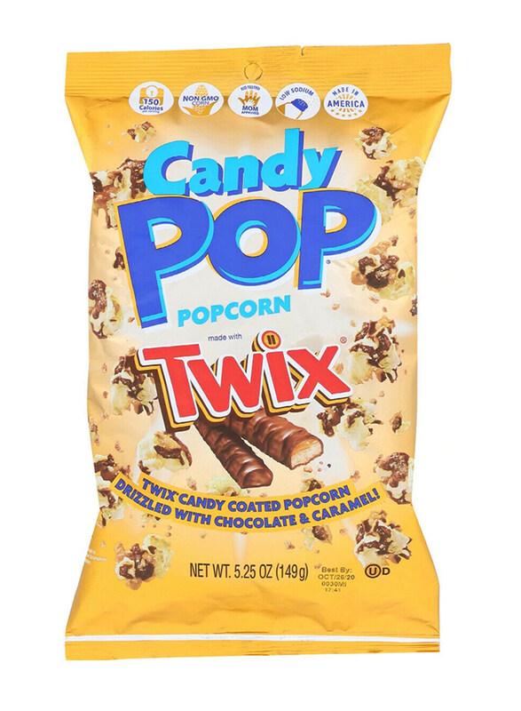

Snax Sational Twix Candy Pop Popcorn, 12 x 5.25oz