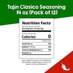Tajin Clasico Chile Lime Seasoning 32oz pack of 6
