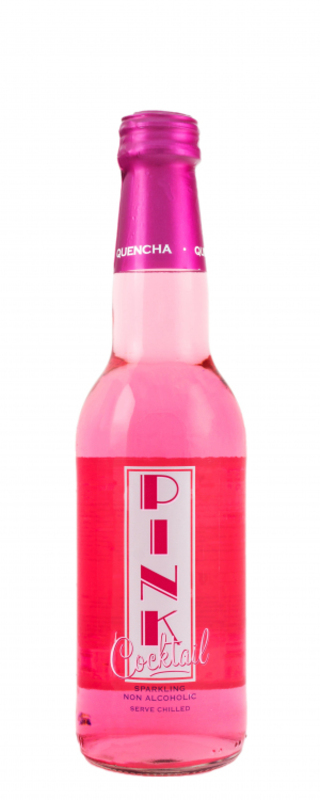Quencha cocktail drink - Pink 330ml Glass Bottle pack of 24