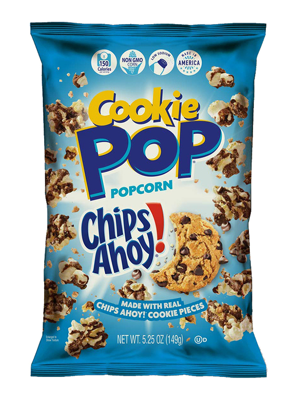 Snax Sational Chips Ahoy Cookie Pop Popcorn, 12 x 149g