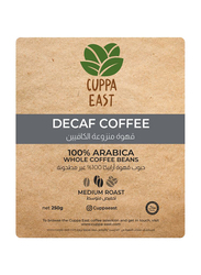 Cuppa East Decaffeinated Colombian Coffee 99.9% Caffeine-Free Ground Beans, Medium Roast, 500g