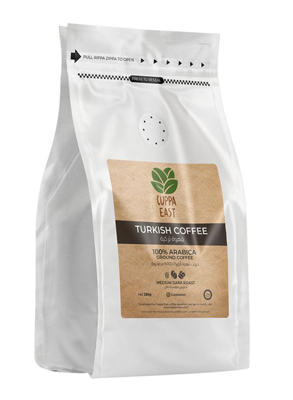 Cuppa East Turkish Coffee 100% Arabica Fine Ground Coffee, 250g