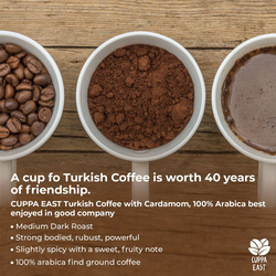 Cuppa East Turkish Coffee 100% Arabica Fine Ground Coffee, 250g