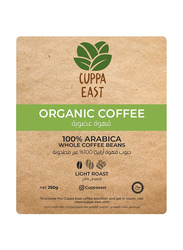 Cuppa East Top Class Organic Coffee 100% Arabica Coffee Beans, Medium Light Roast, 250g