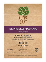 Cuppa East Top Class Espresso Havana Whole Beans with 100% Arabica Coffee Blend, Medium Light Roast, 1 kg